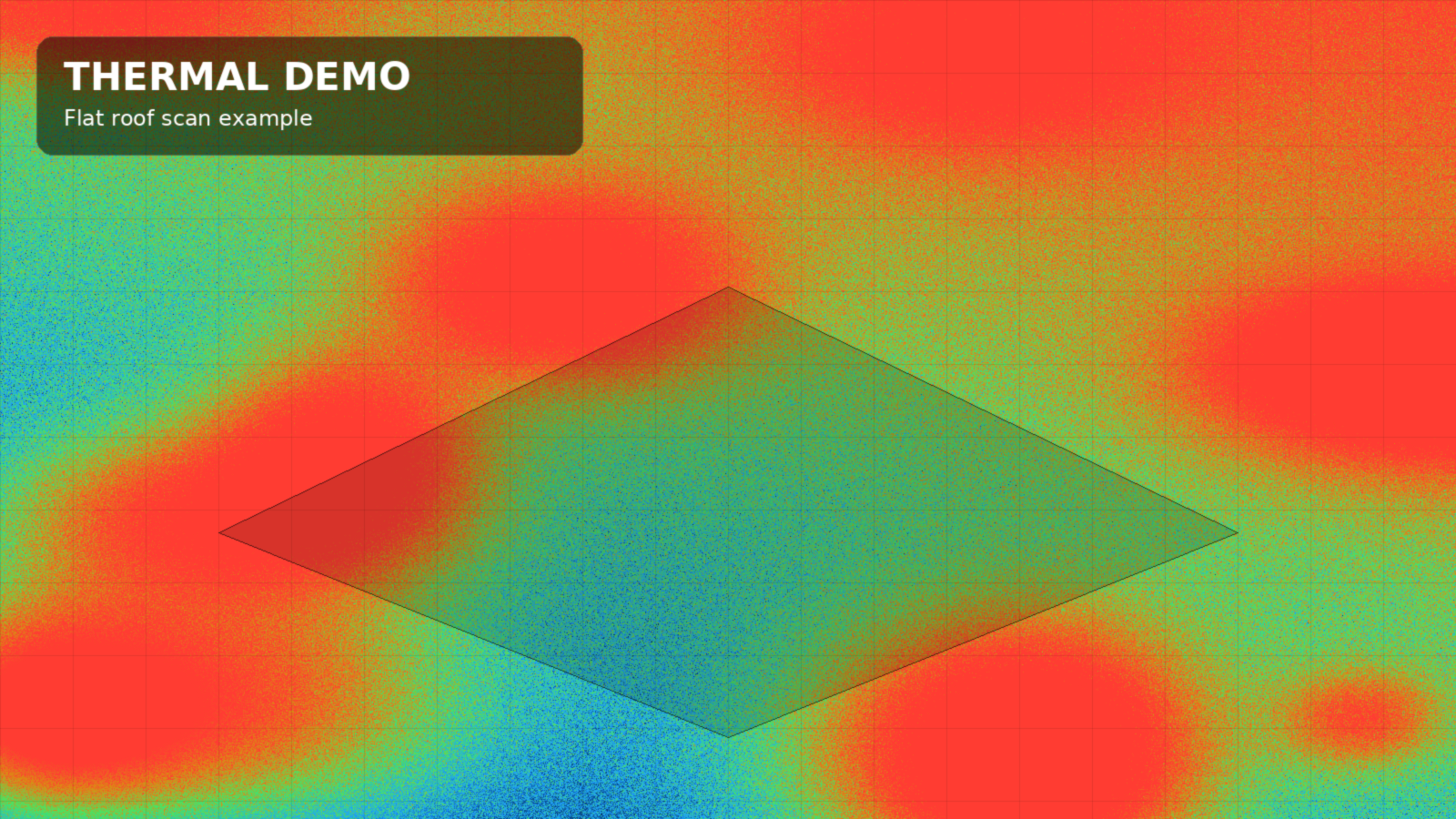 Thermal demo: flat roof scan visualization